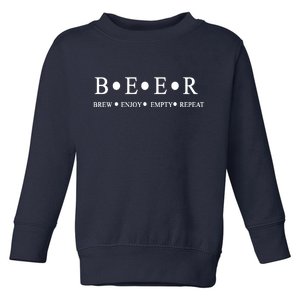 Beer Brewer Funny Craft Beer Brewmaster Toddler Sweatshirt