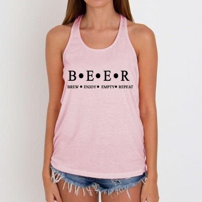 Beer Brewer Funny Craft Beer Brewmaster Women's Knotted Racerback Tank