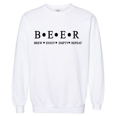Beer Brewer Funny Craft Beer Brewmaster Garment-Dyed Sweatshirt