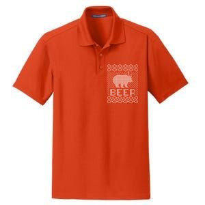 Beer Deer Hunting Ugly Christmas Dry Zone Grid Polo