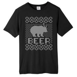 Beer Deer Hunting Ugly Christmas Tall Fusion ChromaSoft Performance T-Shirt