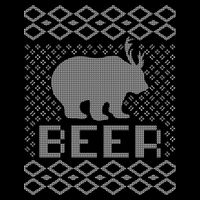 Beer Deer Hunting Ugly Christmas Drawstring Bag
