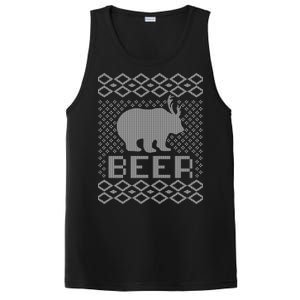 Beer Deer Hunting Ugly Christmas PosiCharge Competitor Tank