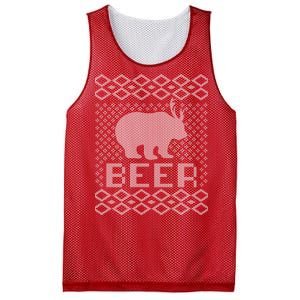 Beer Deer Hunting Ugly Christmas Mesh Reversible Basketball Jersey Tank