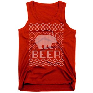 Beer Deer Hunting Ugly Christmas Tank Top