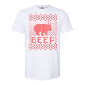 Beer Deer Hunting Ugly Christmas Softstyle CVC T-Shirt