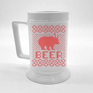 Beer Deer Hunting Ugly Christmas Beer Stein