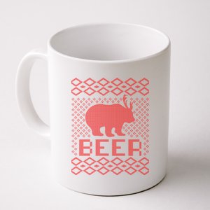 Beer Deer Hunting Ugly Christmas Coffee Mug