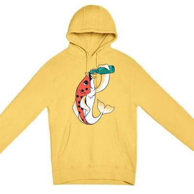 Beer Fish Premium Pullover Hoodie