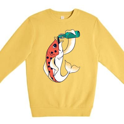 Beer Fish Premium Crewneck Sweatshirt