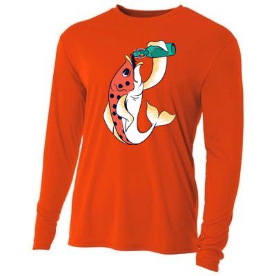 Beer Fish Cooling Performance Long Sleeve Crew