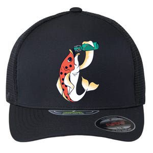 Beer Fish Flexfit Unipanel Trucker Cap