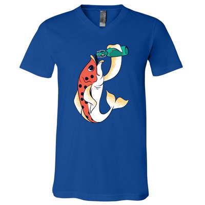 Beer Fish V-Neck T-Shirt