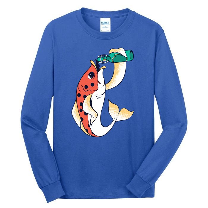 Beer Fish Tall Long Sleeve T-Shirt