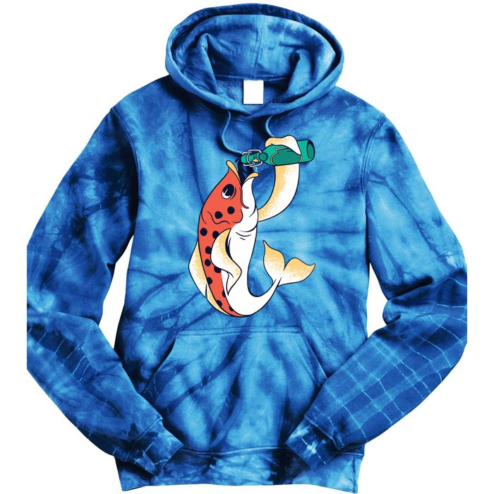 Beer Fish Tie Dye Hoodie