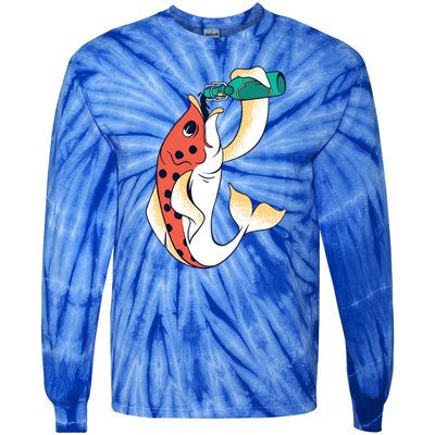 Beer Fish Tie-Dye Long Sleeve Shirt