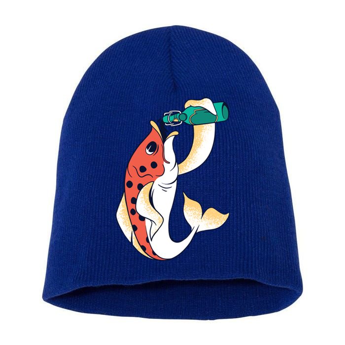 Beer Fish Short Acrylic Beanie