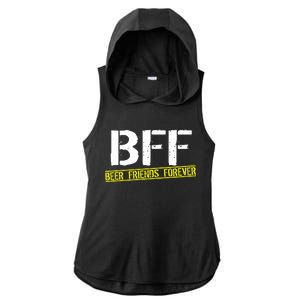 Beer Friends Forever BFF Ladies PosiCharge Tri-Blend Wicking Draft Hoodie Tank