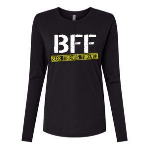 Beer Friends Forever BFF Womens Cotton Relaxed Long Sleeve T-Shirt