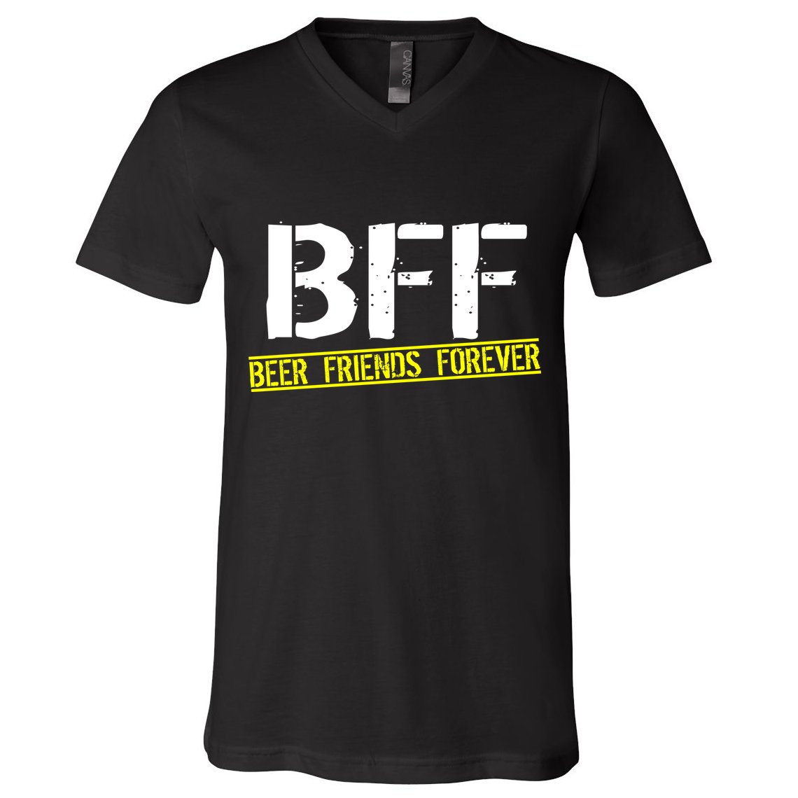 Beer Friends Forever BFF V-Neck T-Shirt