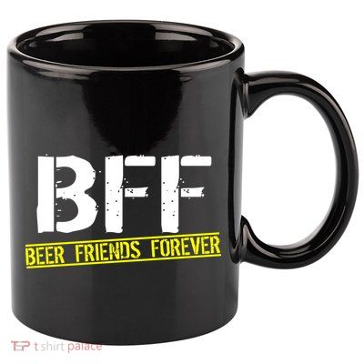 Beer Friends Forever BFF 11oz C Handle Ceramic Mug