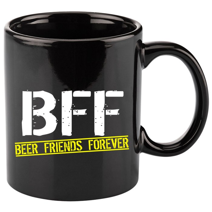 Beer Friends Forever BFF 11oz C Handle Ceramic Mug