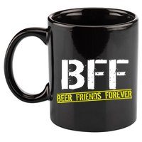 Beer Friends Forever BFF 11oz C Handle Ceramic Mug