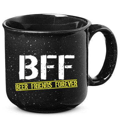 Beer Friends Forever BFF 15oz Campfire Ceramic Mug