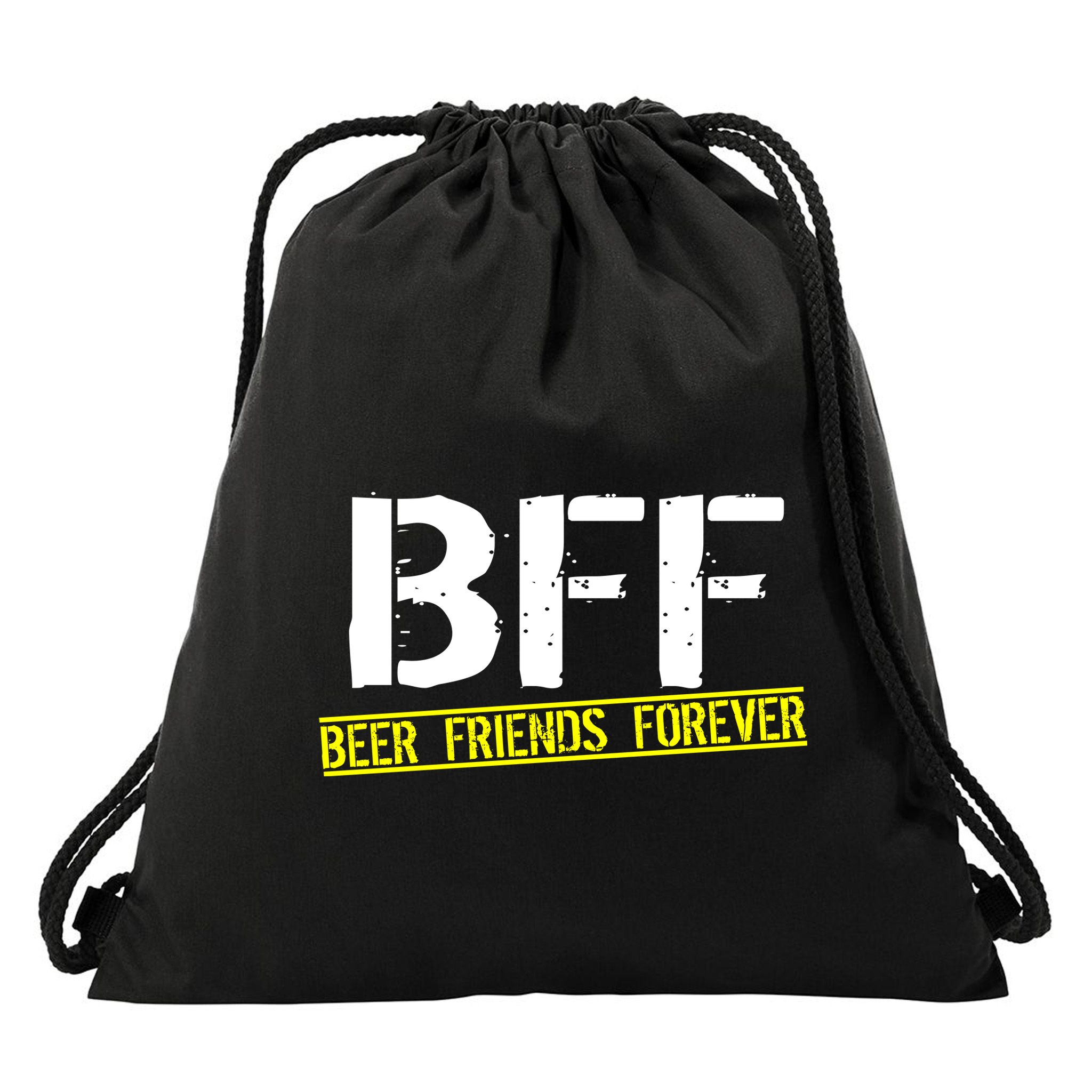 Beer Friends Forever BFF Drawstring Bag