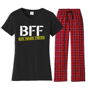 Beer Friends Forever BFF Women's Flannel Pajama Set