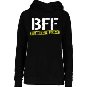 Beer Friends Forever BFF Womens Funnel Neck Pullover Hood