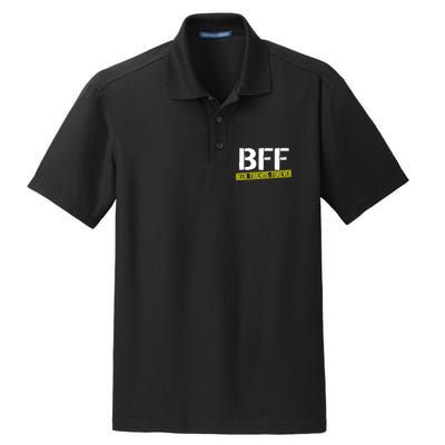 Beer Friends Forever BFF Dry Zone Grid Polo