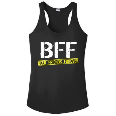 Beer Friends Forever BFF Ladies PosiCharge Competitor Racerback Tank