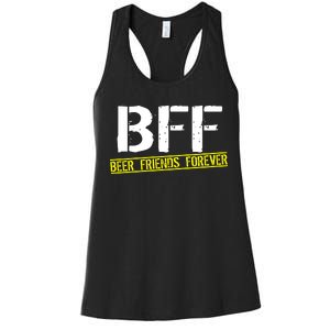 Beer Friends Forever BFF Women's Racerback Tank