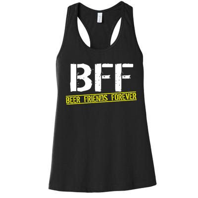 Beer Friends Forever BFF Women's Racerback Tank