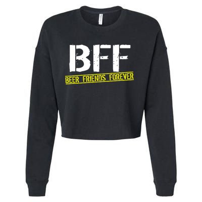 Beer Friends Forever BFF Cropped Pullover Crew