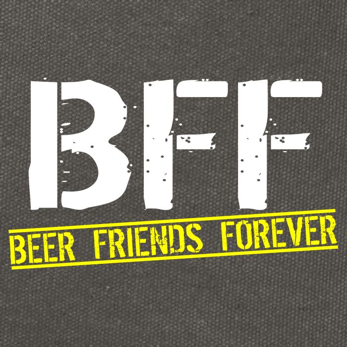 Beer Friends Forever BFF Cotton Canvas Backpack