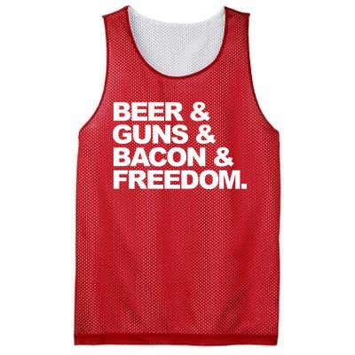 Beer Guns Bacon & Freedom Mesh Reversible Basketball Jersey Tank