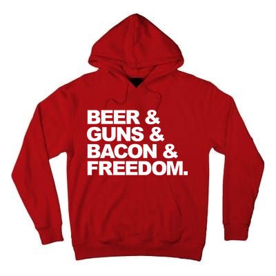 Beer Guns Bacon & Freedom Tall Hoodie