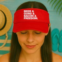 Beer Guns Bacon & Freedom Visor
