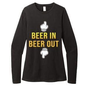 Beer In Beer Out Womens CVC Long Sleeve Shirt