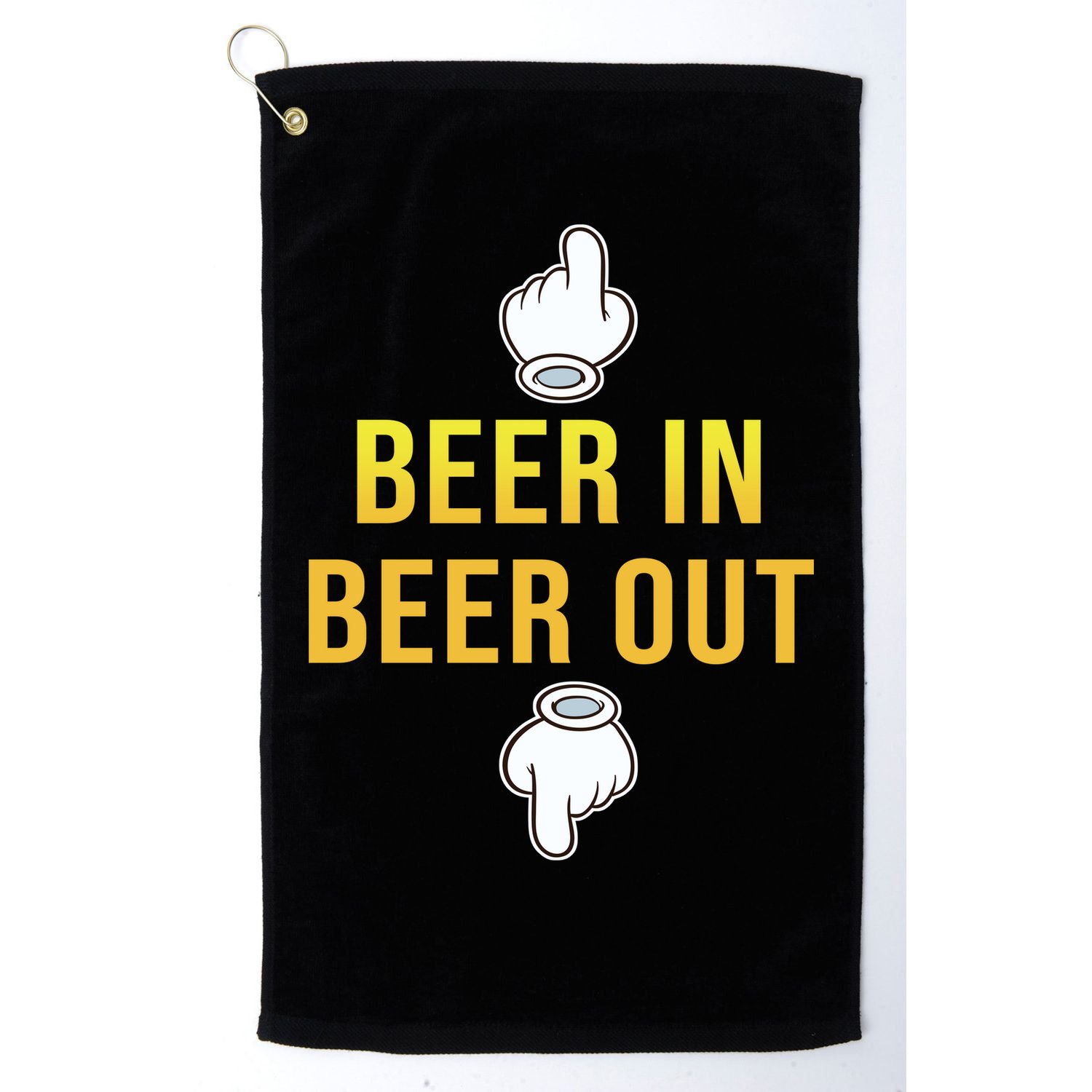 Beer In Beer Out Golf Towel