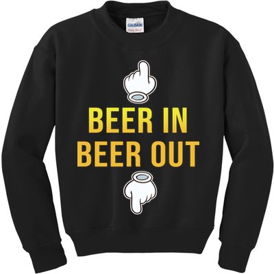 Beer In Beer Out Kids Sweatshirt