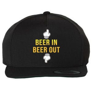 Beer In Beer Out Wool Snapback Cap