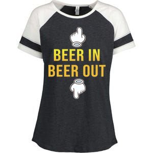 Beer In Beer Out Enza Ladies Jersey Colorblock Tee