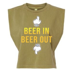 Beer In Beer Out Garment-Dyed Women's Muscle Tee