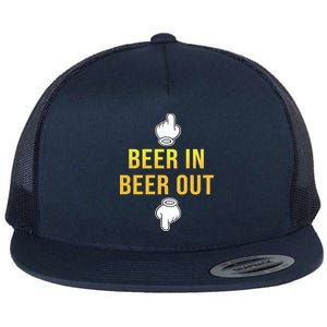 Beer In Beer Out Flat Bill Trucker Hat