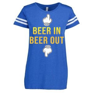 Beer In Beer Out Enza Ladies Jersey Football T-Shirt