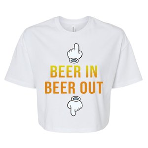 Beer In Beer Out Bella+Canvas Jersey Crop Tee