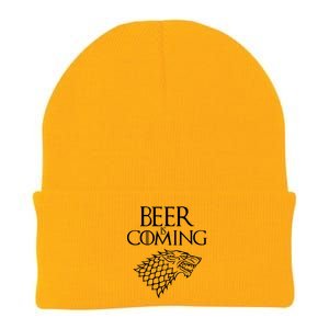 Beer Is Coming Knit Cap Winter Beanie